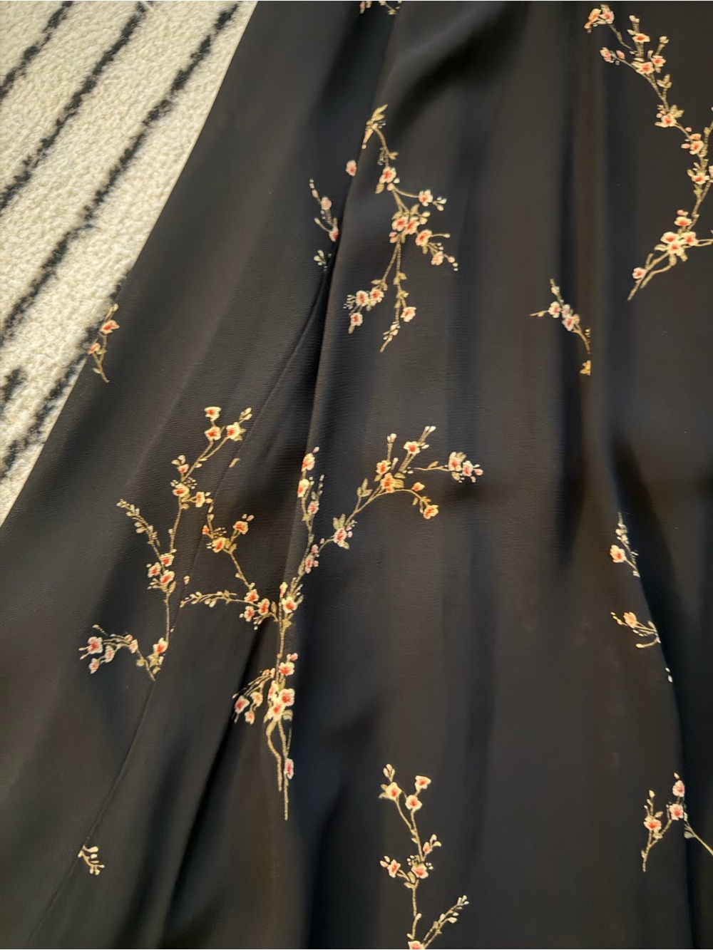 Reformation Griffith Black Floral Midi Dress - Picture 6 of 9